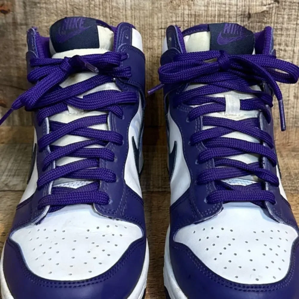 Nike Dunk High GS High Top Shoes Electro Purple Midnight Navy Size 6 6Y